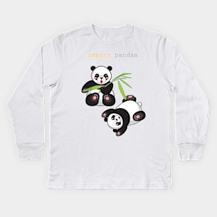 import pandas Kids Long Sleeve T-Shirt